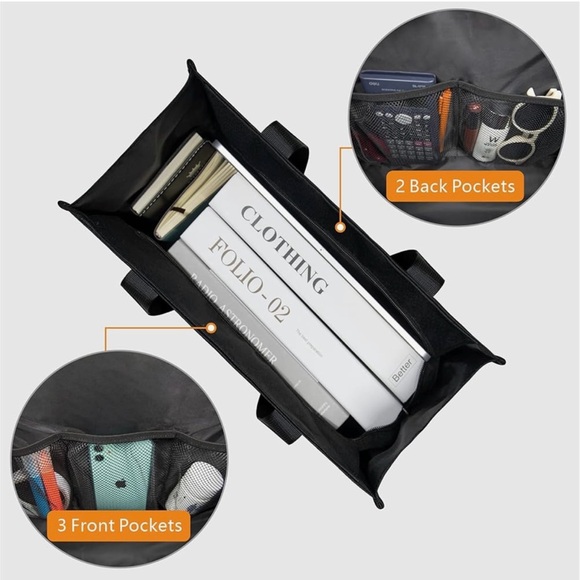 Utility Water Resistant Tote Bag with 13 Exterior & Interior Pockets - Picture 11 of 12